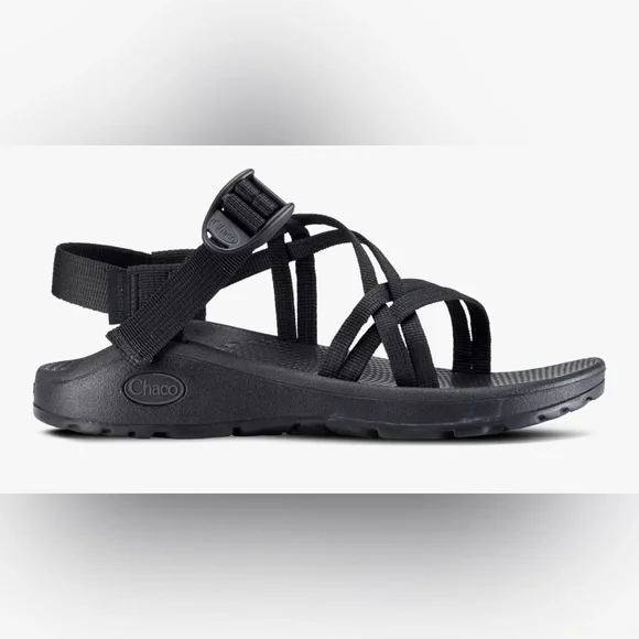 Chaco Dual Strap Cloud Sandal Women Solid Black - Picture 6 of 12